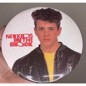 Vintage NKOTB Joey Mcintyre Oversized Button